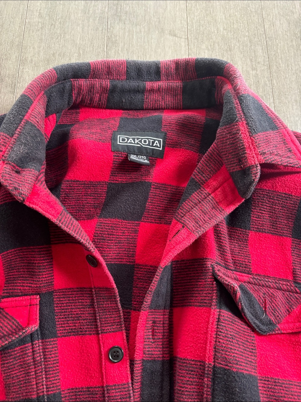 Dakota Men's Red and Black Buffalo Plaid Jacket - 2XL - Picture 2 of 9